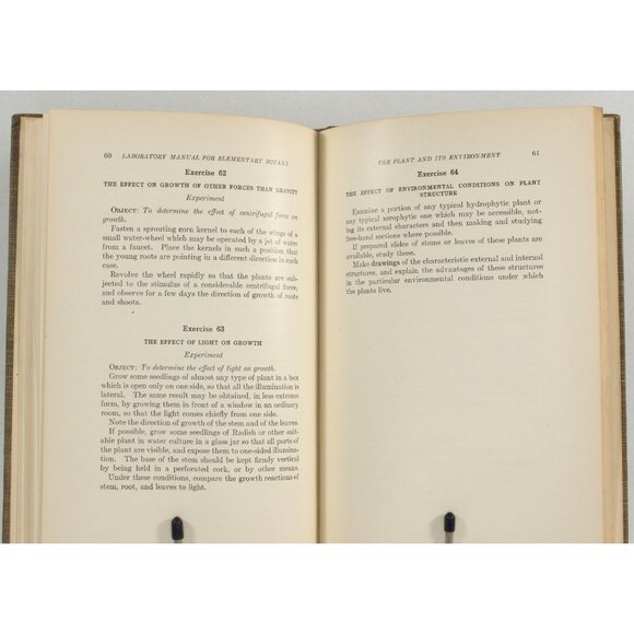 Vintage Science Book "Laboratory Manual for Elementary Botany" 1927, 1st Edition - Picture 7 of 9